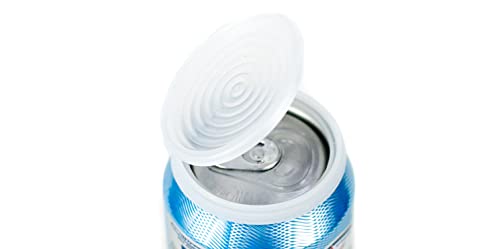 6-Pack, clear color, soda or beverage can lid cover