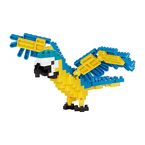 nanoblock - blue-and-yellow macaw, [birds]