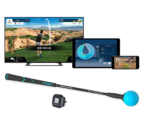 PHIGOLF home golf simulator with weighted swing stick