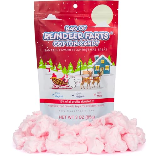 Bag of reindeer farts cotton candy