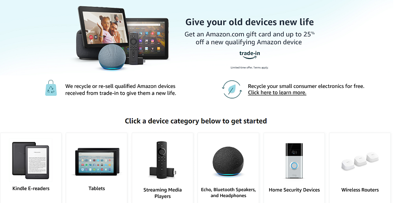 Love buying electronics on Amazon? Why not sell your old devices online as well? Trading them in on Amazon's Trade-in website gives you lots of cash.